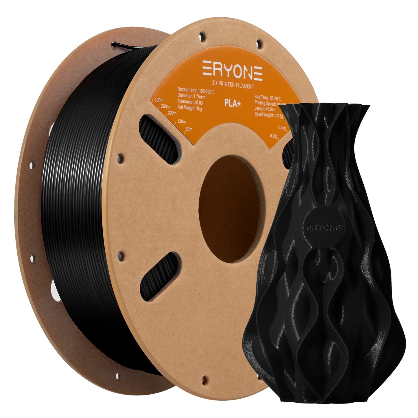 ERYONE PLA Plus Filament 1kg (2.2lbs) 1.75mm 3D Printer Filament PLA Plus +-0.03mm
