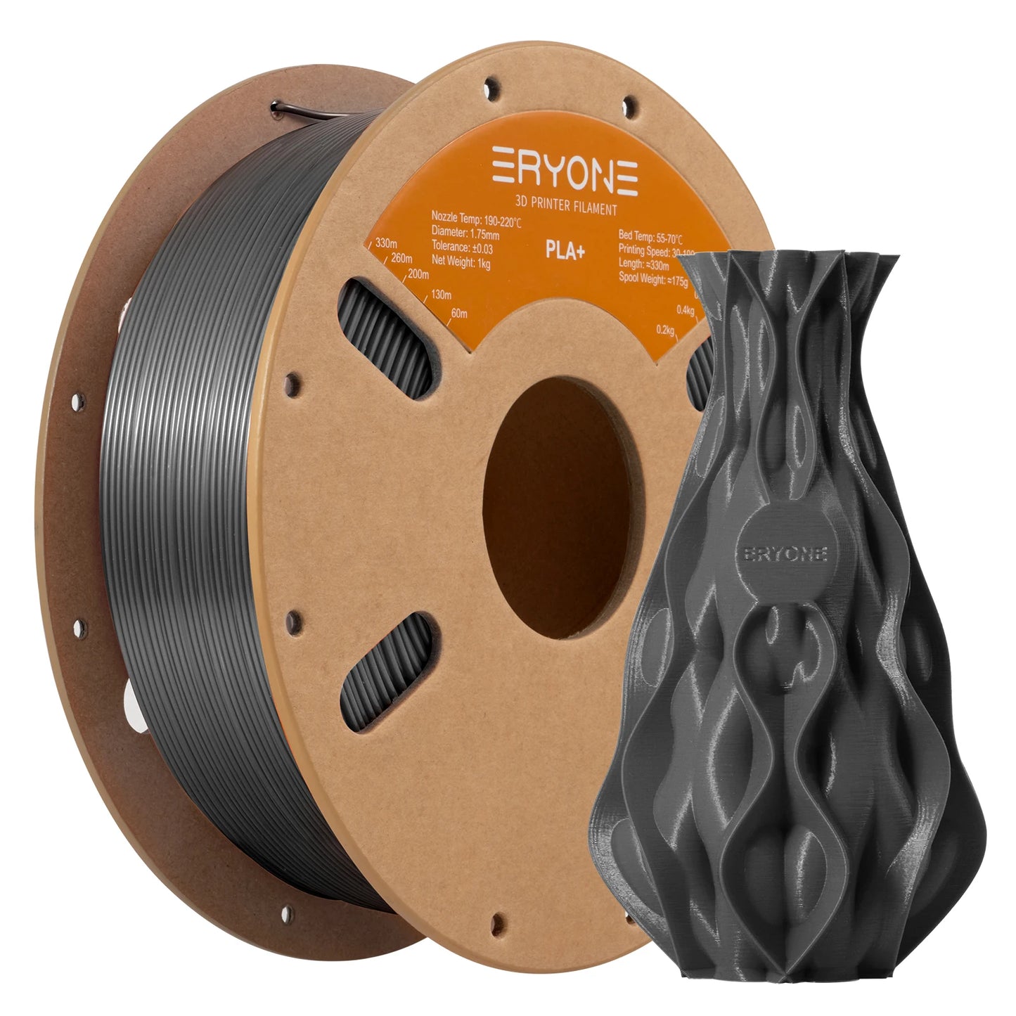 ERYONE PLA Plus Filament 1kg (2.2lbs) 1.75mm 3D Printer Filament PLA Plus +-0.03mm