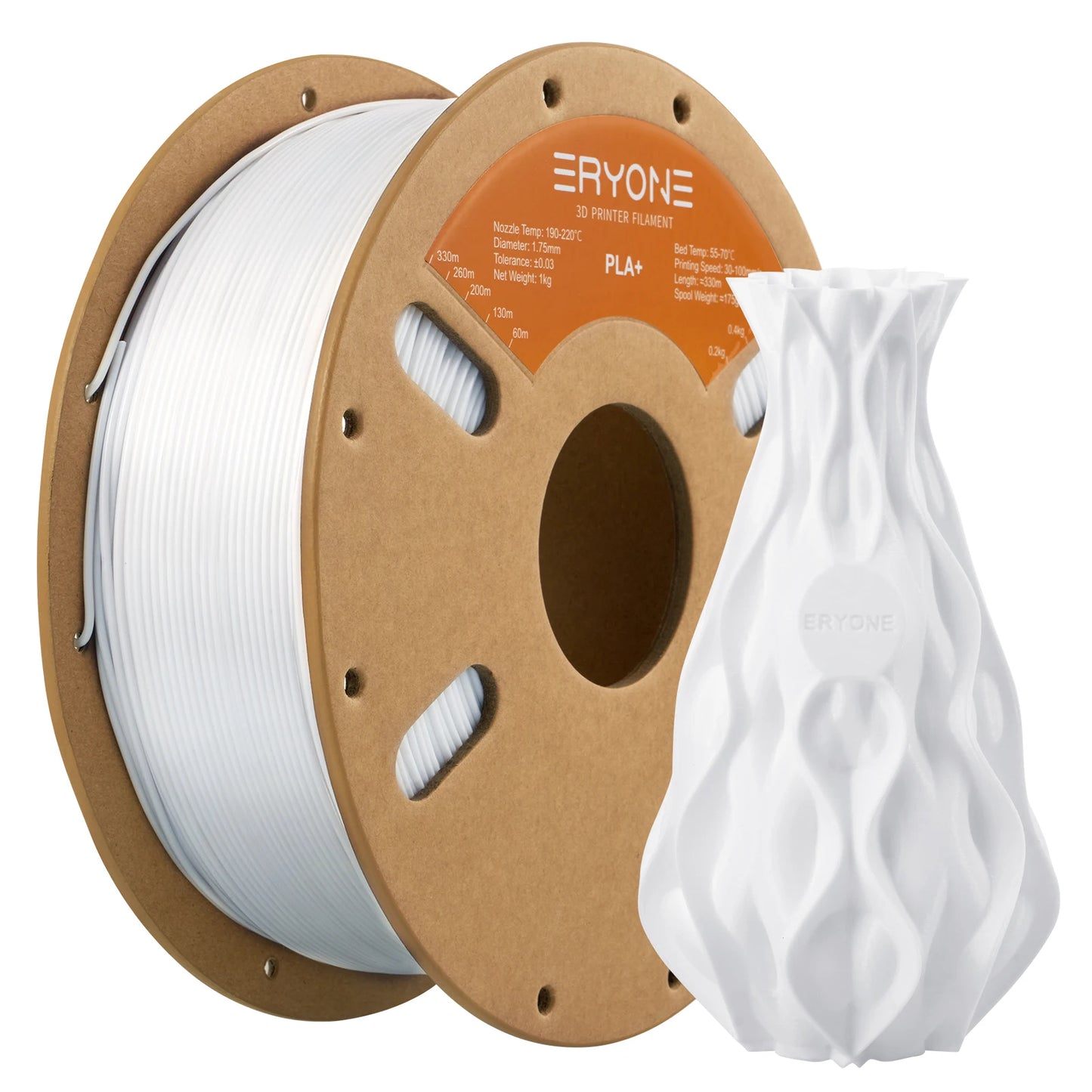 ERYONE PLA Plus Filament 1kg (2.2lbs) 1.75mm 3D Printer Filament PLA Plus +-0.03mm