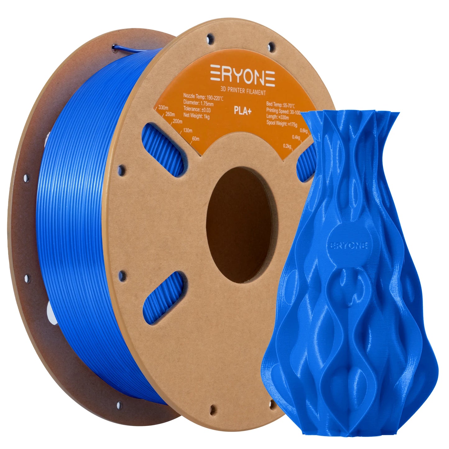 ERYONE PLA Plus Filament 1kg (2.2lbs) 1.75mm 3D Printer Filament PLA Plus +-0.03mm