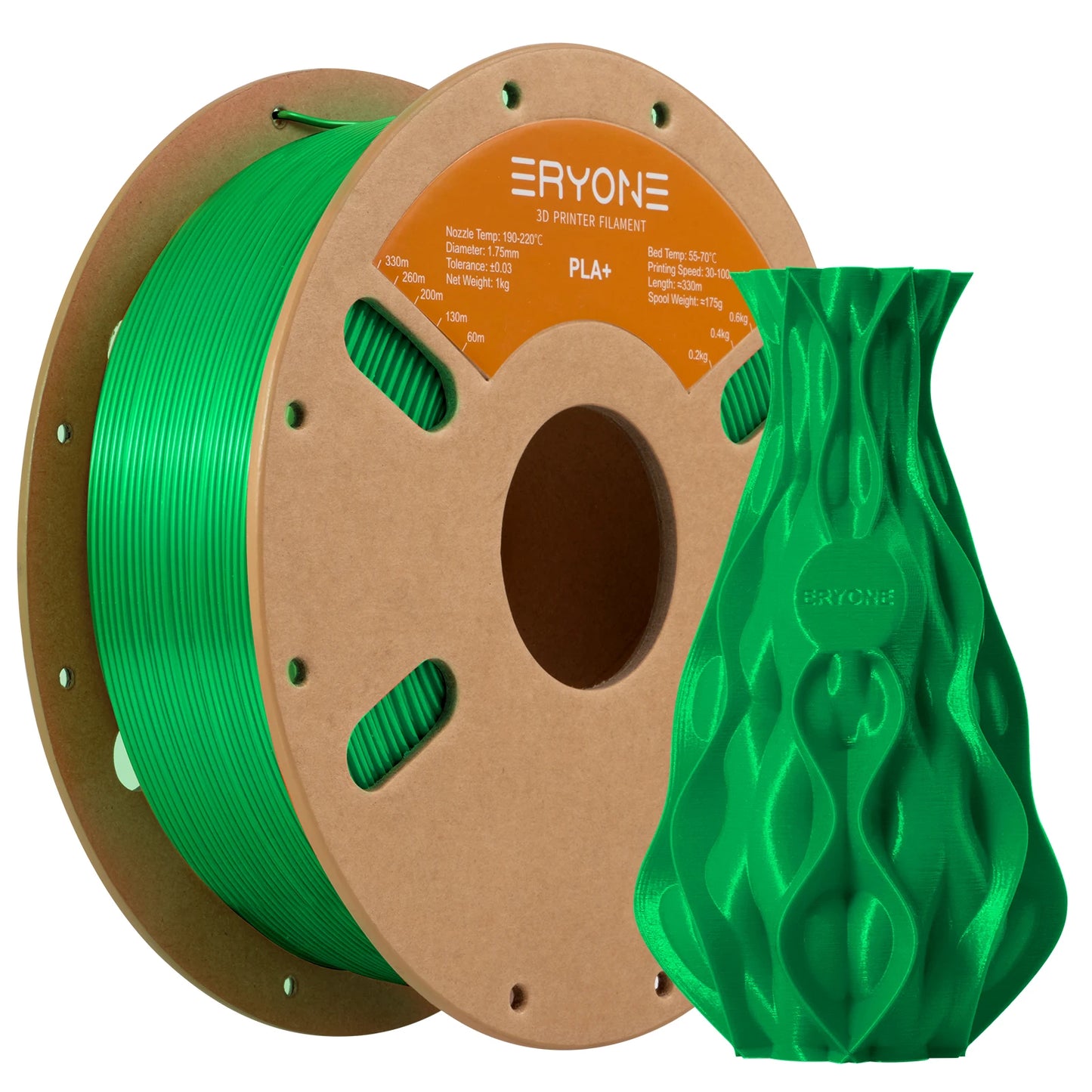 ERYONE PLA Plus Filament 1kg (2.2lbs) 1.75mm 3D Printer Filament PLA Plus +-0.03mm