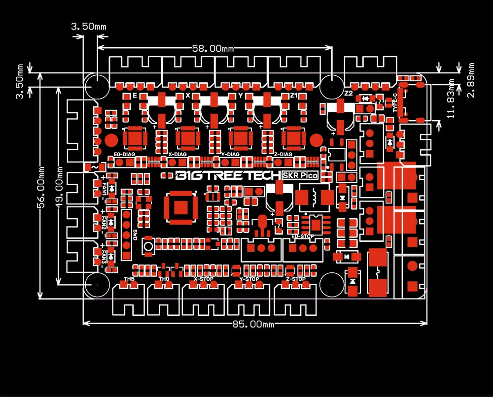 BIGTREETECH SKR PICO V1.0 BTT Motherboard Voron V0 Board 3D Printer Parts TMC2209 Raspberry Pi For Voron V0.1 Printer