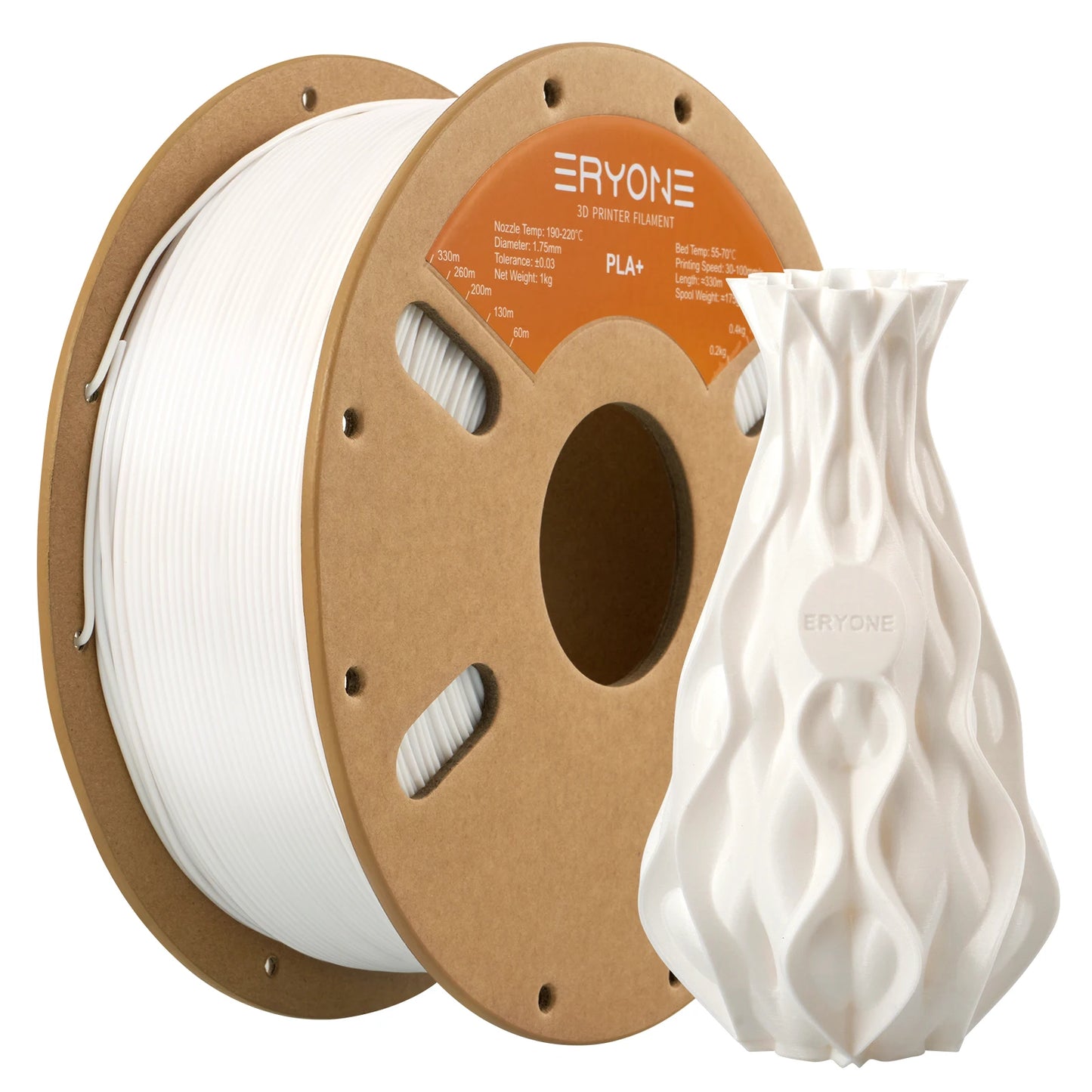 ERYONE PLA Plus Filament 1kg (2.2lbs) 1.75mm 3D Printer Filament PLA Plus +-0.03mm